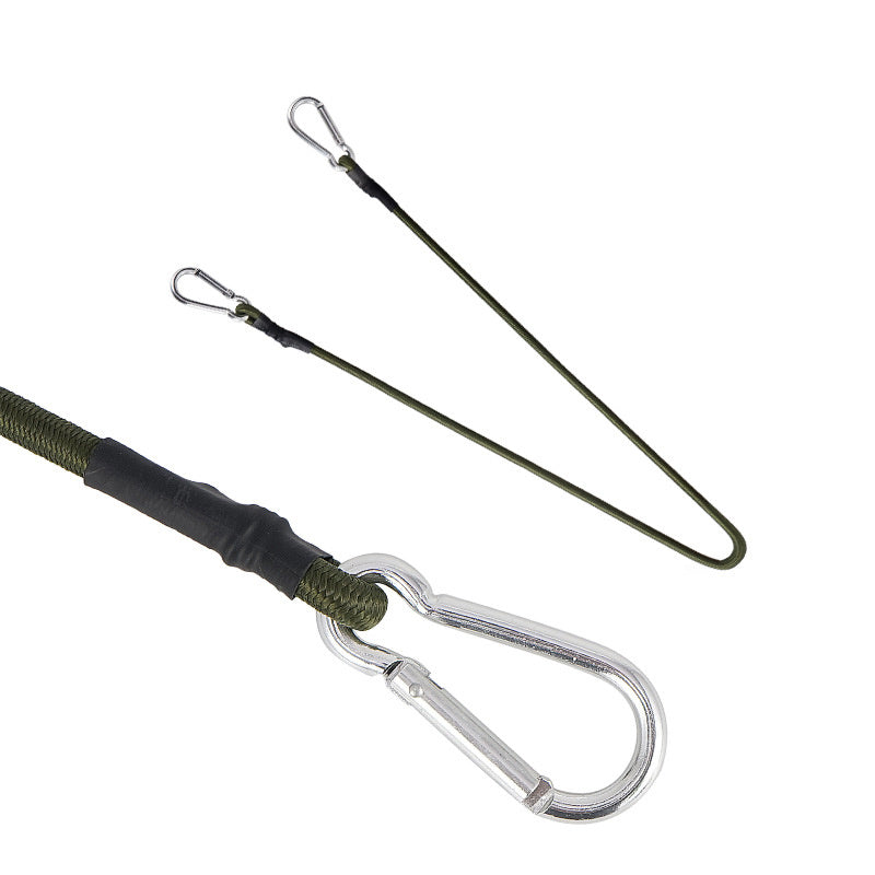 Strong Bungee Cords with Carabiner Hooks - Heavy Duty Elastic Rope for Tent