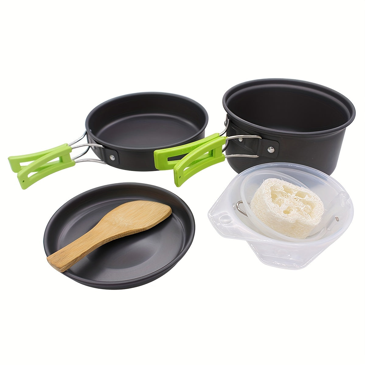 Portable Camping Pot Set for Picnic BBQ 1-2 People