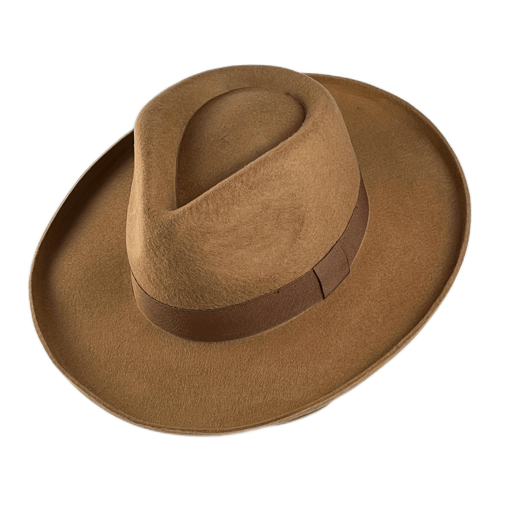 Woolen Big Brim Sunshade Fedora Hat for Party