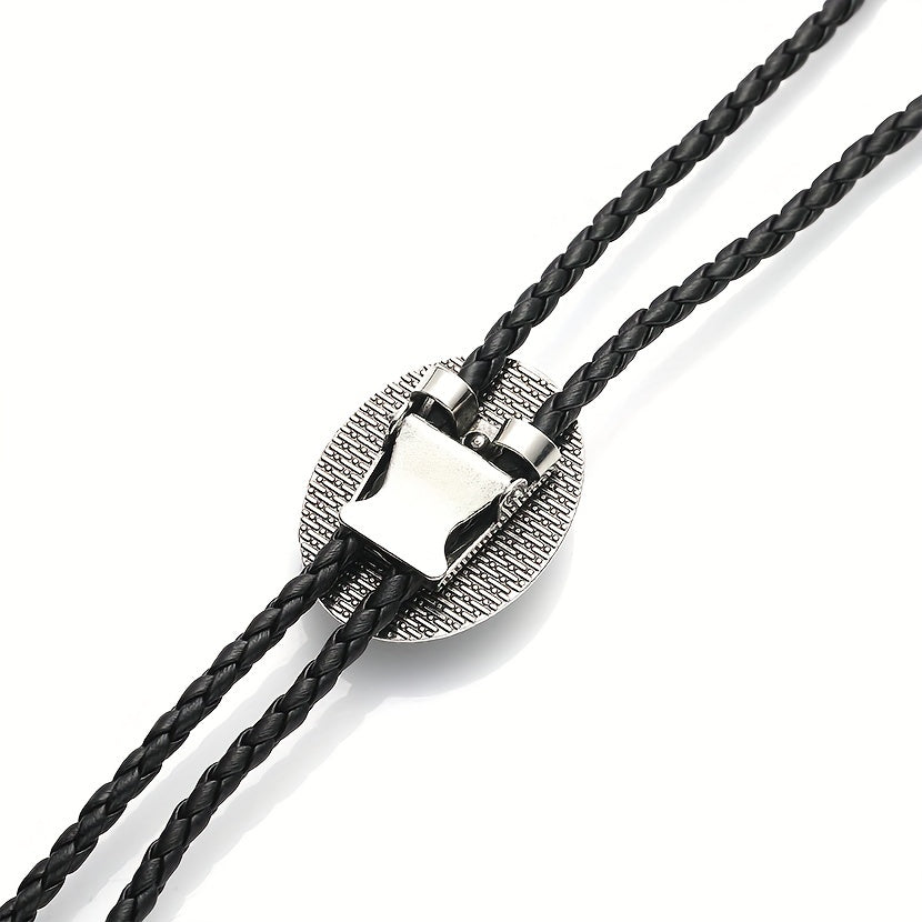 Vintage Gemstone Bolo Tie Western Cowboy Necktie