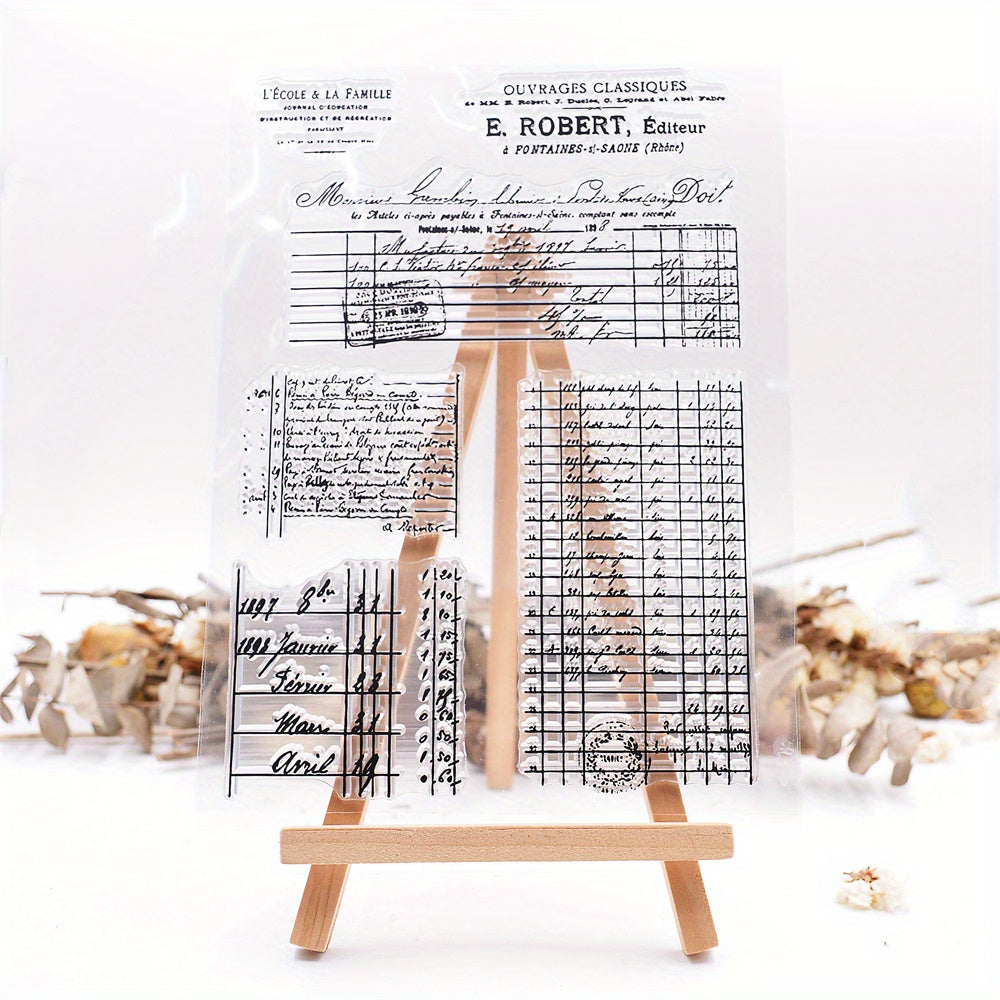 Transparent Silicone Stamp DIY Card Decoration Rubber