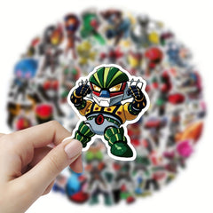 50PCS Masked Knight Sticker Pack for Kids Laptop Phone Luggage Notebook Bulk