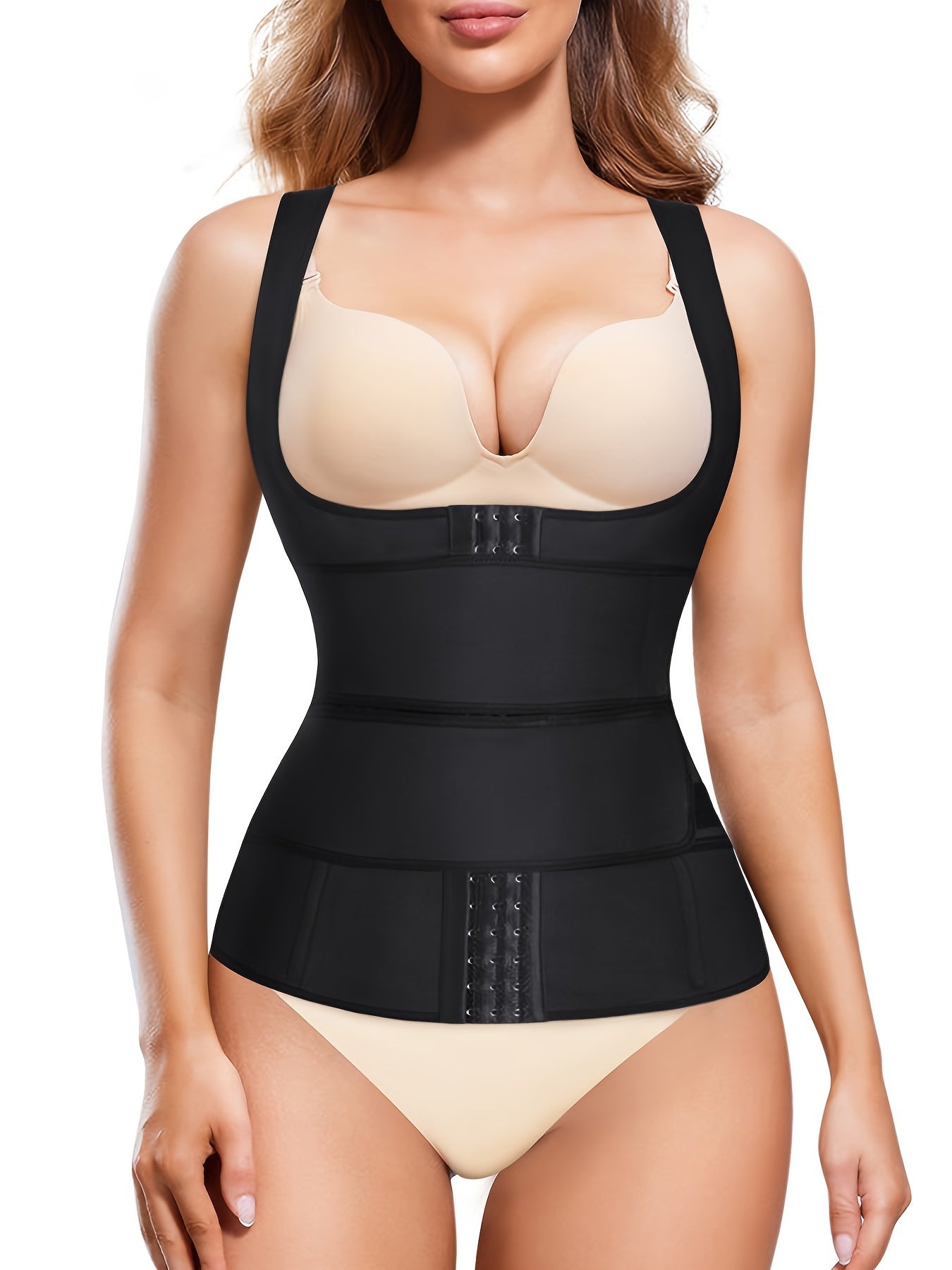Waist Trainer Tank Top Tummy Control Slimmer Open Bust Top