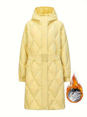 Warm Hooded Down Jacket for Winter Outdoor Sports