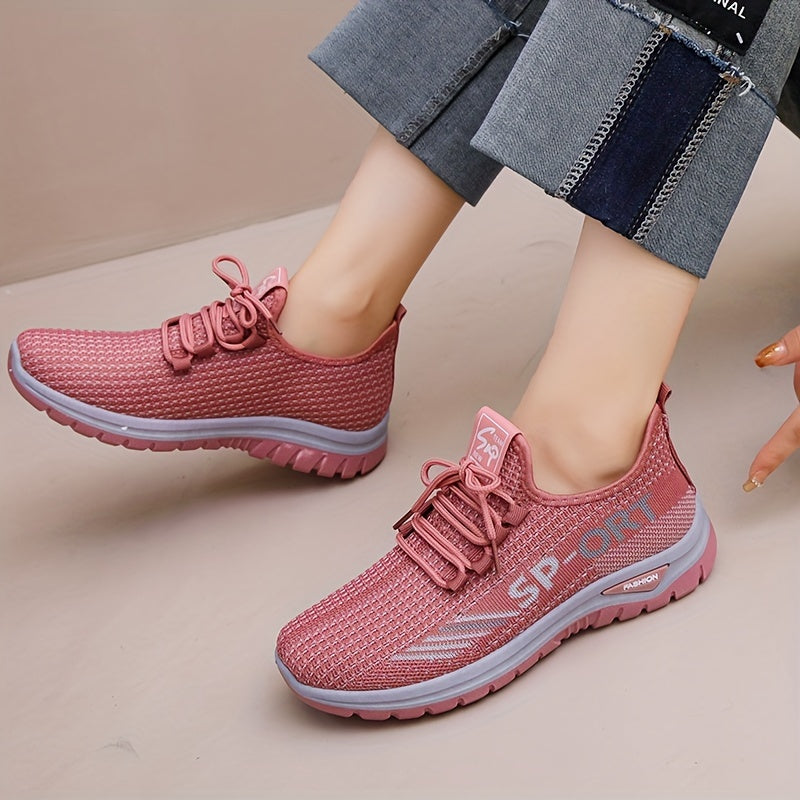 Women's Mesh Running Shoes Breathable Non Slip Lightweight Outdoor Sneakers