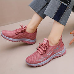 Women's Mesh Running Shoes Breathable Non Slip Lightweight Outdoor Sneakers