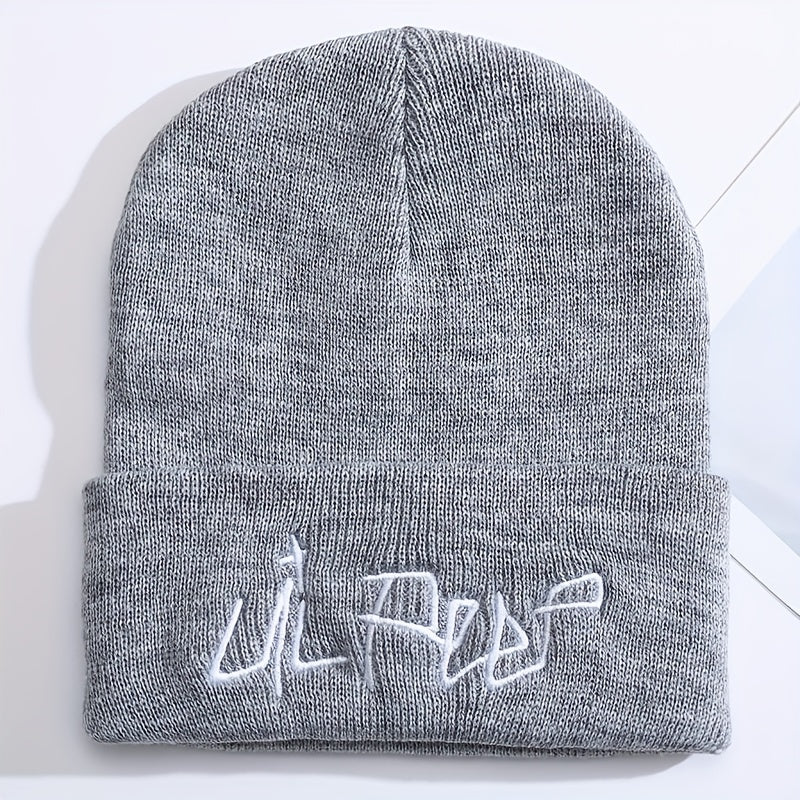 Embroidery Knitted Hat Warm Pullover Mens Hat Hip hop Cold Hat
