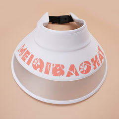 Letter Print Visors Sunscreen Hat UV Protection Face Cover Ponytail Cap