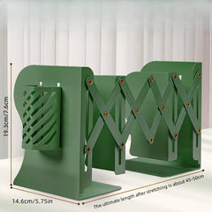 Retractable Book Stand With Pen Holder Desktop Book Storage Rack