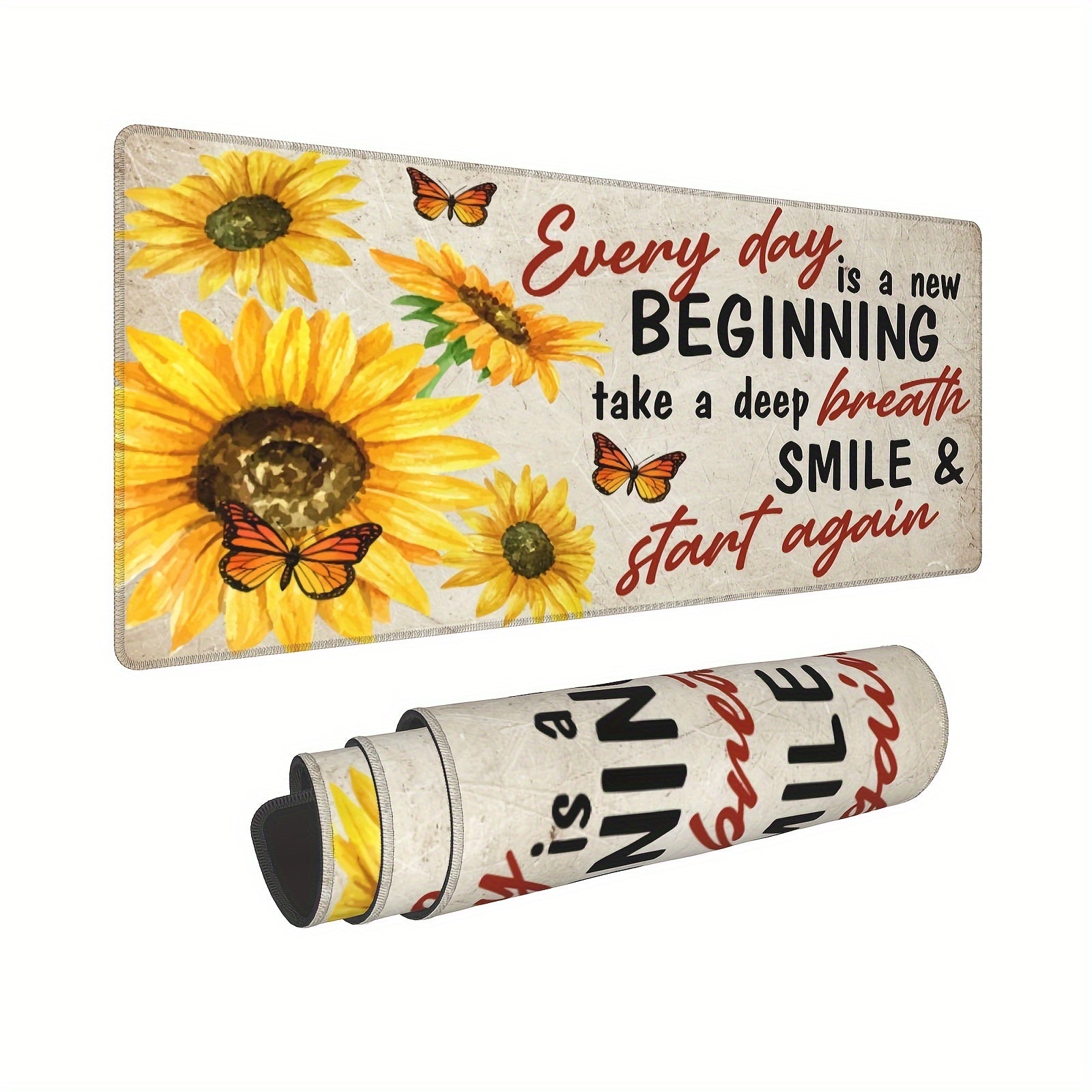 Large Desk Mat Mouse Pad 29.97x80.01cm Non-Slip Base