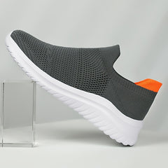 Women's Lightweight Knit Slip On Sneakers - Solid Walking Shoes