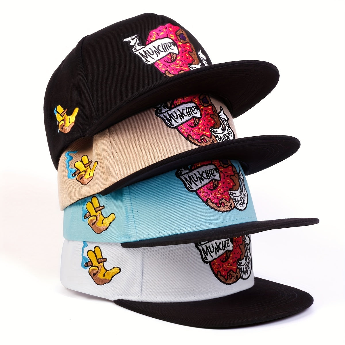 Men's Donut Pattern Casual Baseball Cap Hip Hop Sunscreen Hat