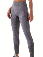 High Waist Patchwork Yoga Leggings Seamless High Stretch Sexy Workout Pants