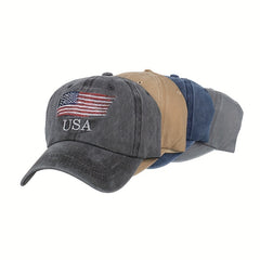 American Flag Trucker Hat Sun Protective Sports Cap