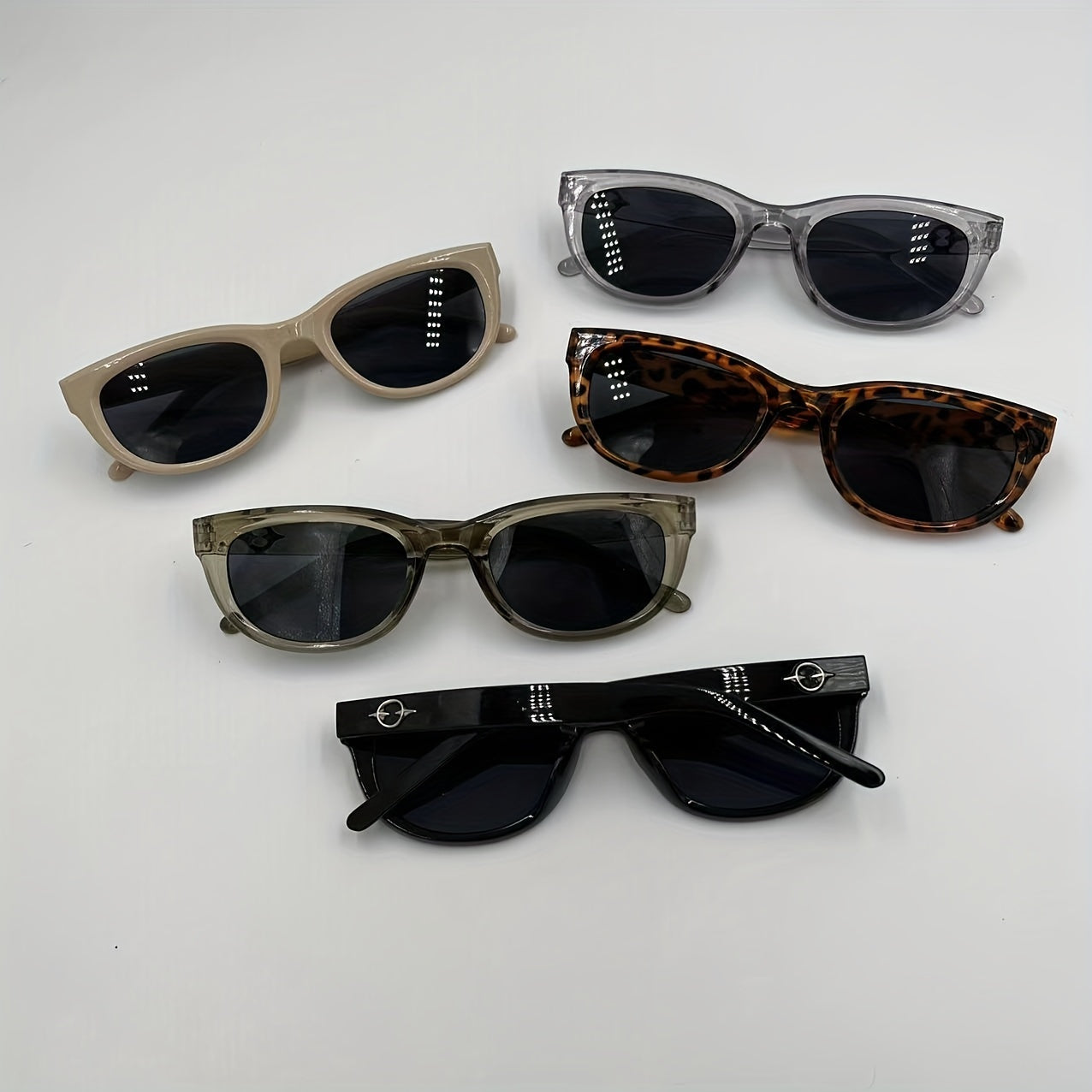Y2K Square Jelly Sunglasses Metal Planet Decor UV400