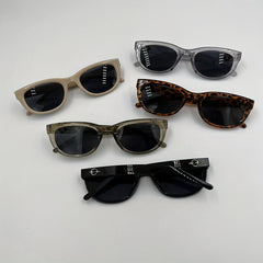 Y2K Square Jelly Sunglasses Metal Planet Decor UV400