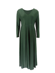 V Neck Long Sleeve Maxi Dress