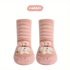 Baby Toddler Cartoon Animals Shoe Socks Dot Glue Floor Socks