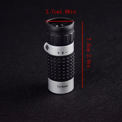 7x18 Golf Monocular Distance Meter Range Finder Pocket Scope