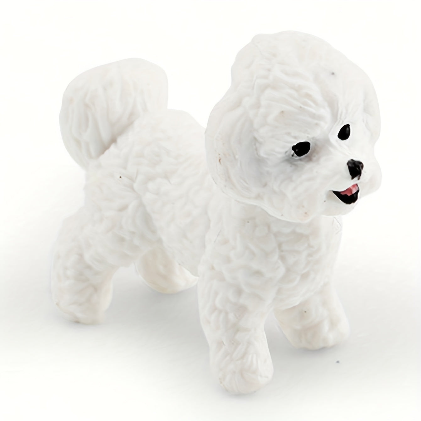 Realistic Dog Figurine Chihuahua Poodle Shih Tzu Maltese Pug Durable PVC Collect