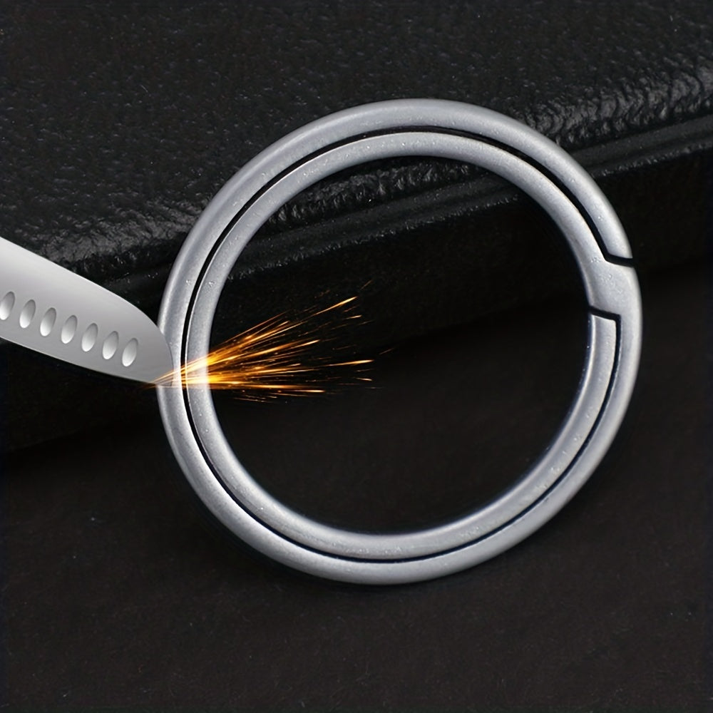 Titanium Alloy Key Rings for Outdoor Adventures and DIY Projects