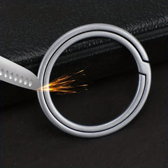 Titanium Alloy Key Rings for Outdoor Adventures and DIY Projects