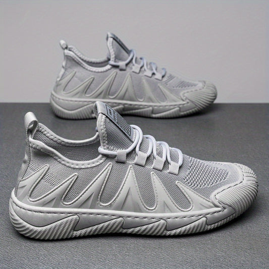 Men's Slip-on Sneakers with Shoelaces Lightweight Shoes