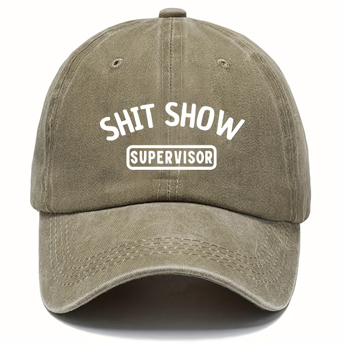 Adjustable Printed Sunscreen Washed Denim Baseball Cap for Outdoor Activities