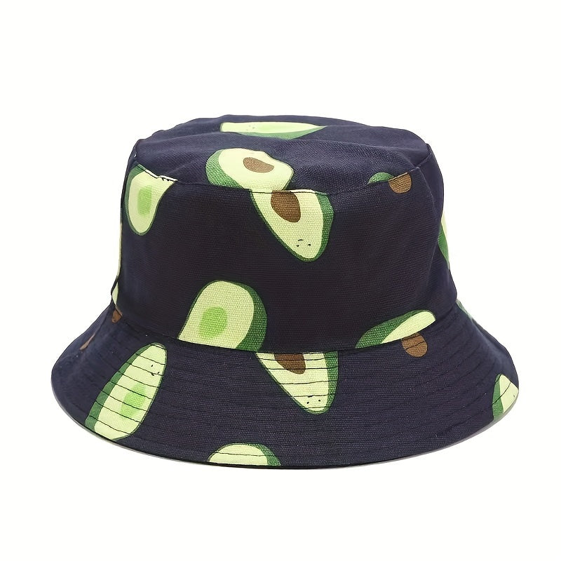 Reversible Bucket Hat Summer Travel Beach Sun Hat Bucket Hat For Men Cotton