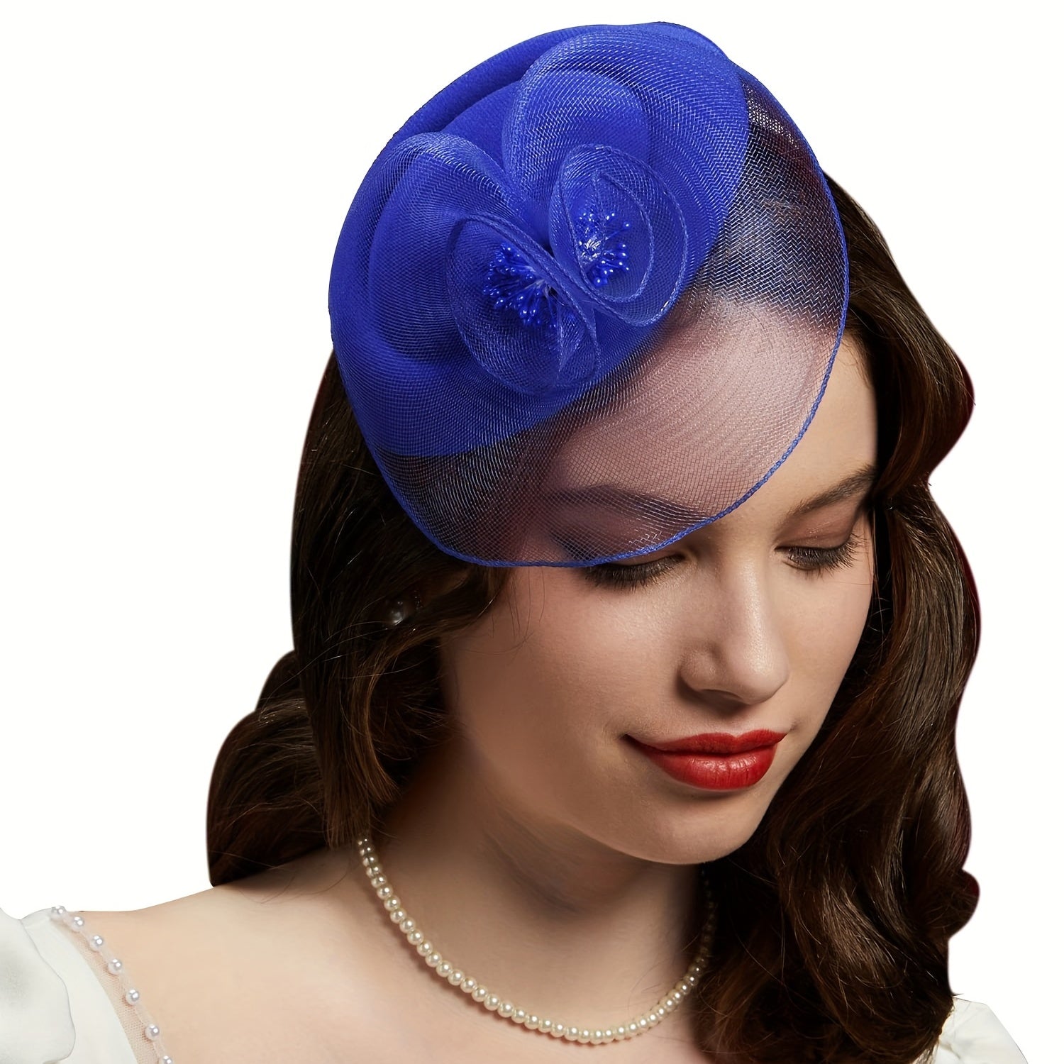 Vintage Pillbox Hat Feather Headwear Wedding Tea Party Hat