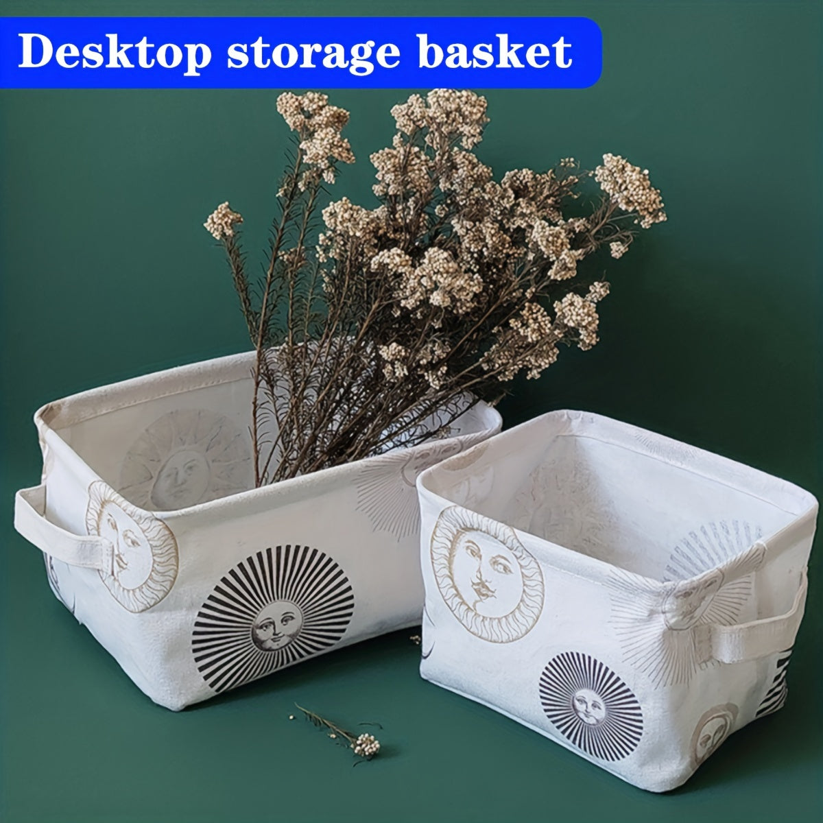 Foldable Portable Waterproof Storage Basket for Nordic Fabric