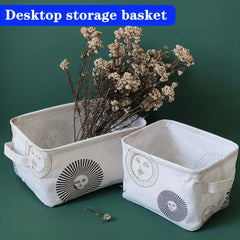 Foldable Portable Waterproof Storage Basket for Nordic Fabric