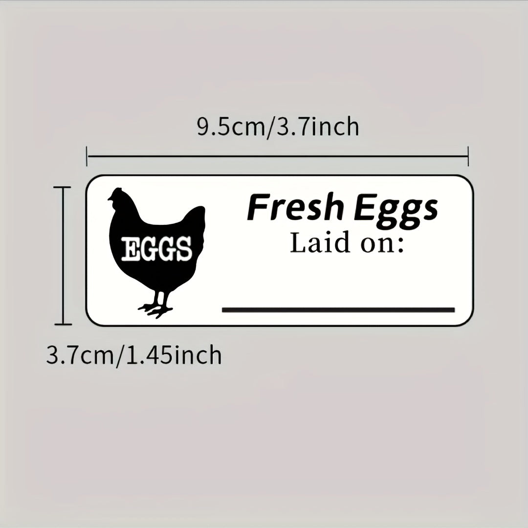 60pcs Egg Paper Box Date Label Self adhesive Label