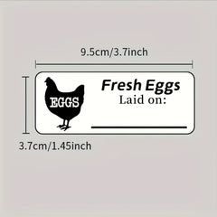 60pcs Egg Paper Box Date Label Self adhesive Label