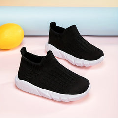 Boy's Breathable Slip On Sock Shoes Non Slip Soft Sole Sneakers