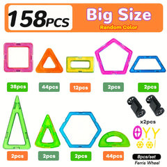 Magnetic Building Blocks Set Large Size Creative Construction Toys