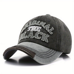 Retro Washed Cloth Letter Embroidery Baseball Cap for Men