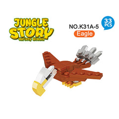 Jungle Adventure Twisted Egg Building Blocks - 6 Styles
