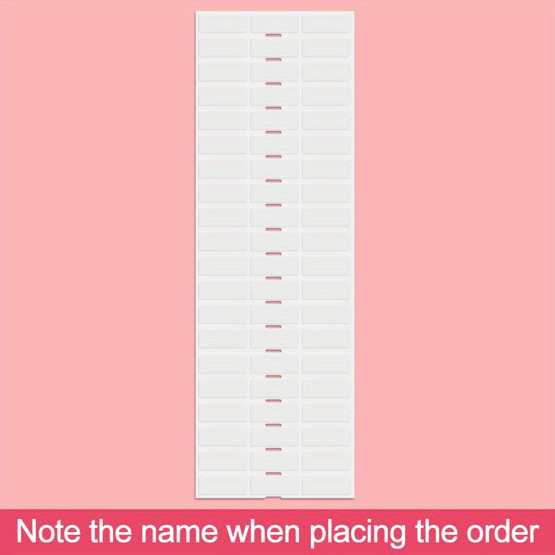 60pcs Customized Transparent Sticker Waterproof 3.0x1.09 cm Smooth Surface