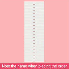 60pcs Customized Transparent Sticker Waterproof 3.0x1.09 cm Smooth Surface