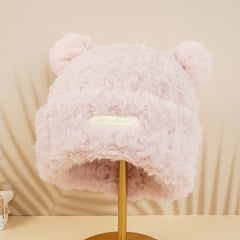 Winter Plush Bear Beanie Hat Panda Ear Warm Hat