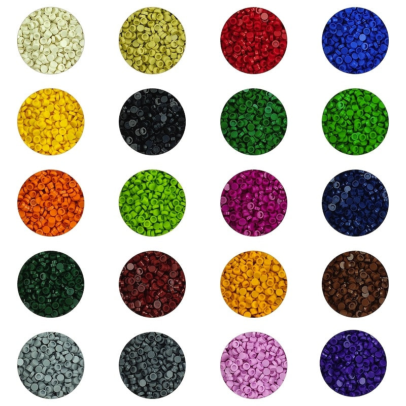 500pcs Pixel Art Building Blocks Set Mosaic Puzzle Toys 5 Colors 6 Shapes