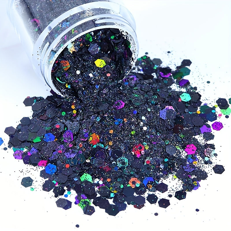 Flash Laser Hexagonal Chunky Mixed Sequins Nail Polish Glitter Powder