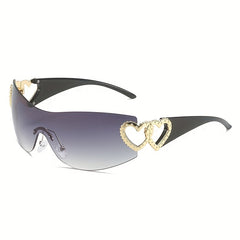 Y2K Gradient Heart Hollow Sunglasses UV400