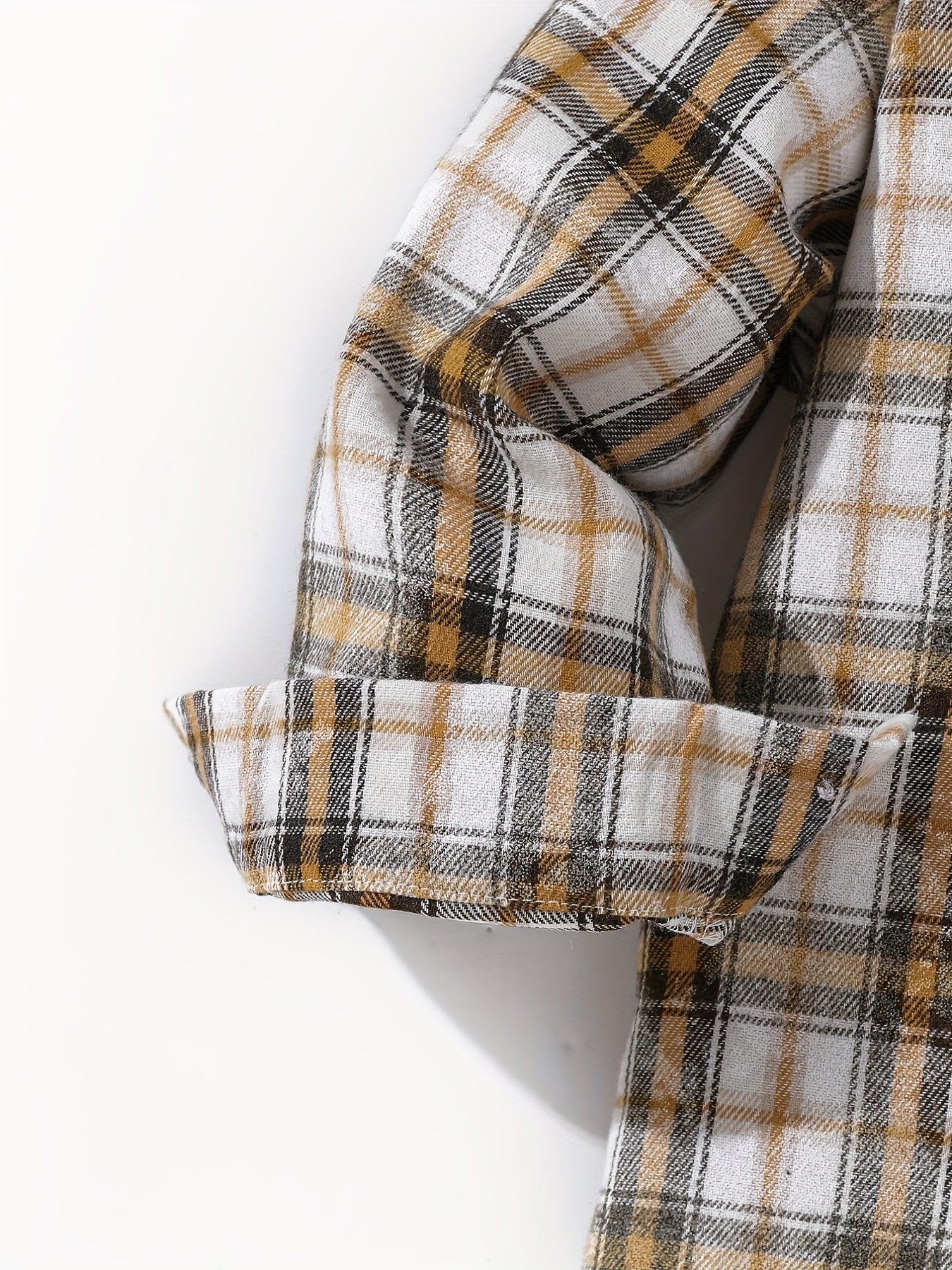 Toddler Boys Plaid Shirts Long Sleeve Button Down Tops