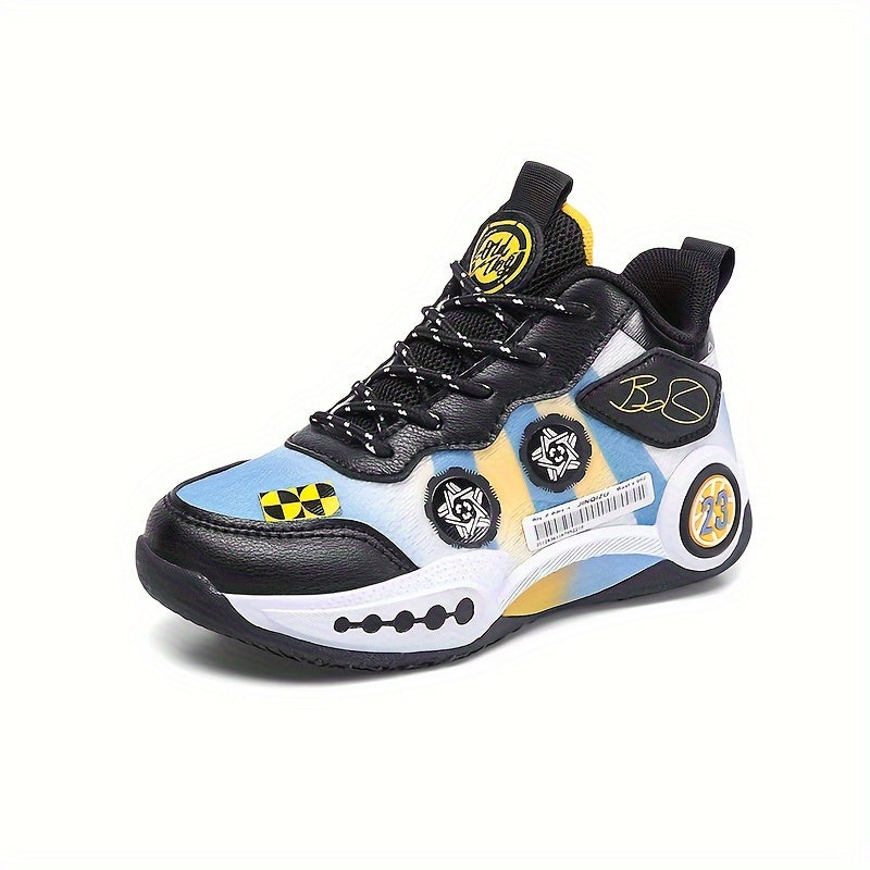 Men's Block Basketball Shoes Comfy Non Slip Sneakers