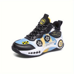 Men's Block Basketball Shoes Comfy Non Slip Sneakers