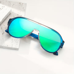 JACIEYU Polarized Aviator Sunglasses TR90 Frame Oval UV400 Sun Glasses