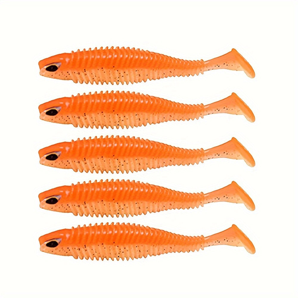 5pcs Silicone Soft Bait Fishing Lure Wobbler Lures for Fishing