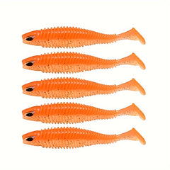 5pcs Silicone Soft Bait Fishing Lure Wobbler Lures for Fishing